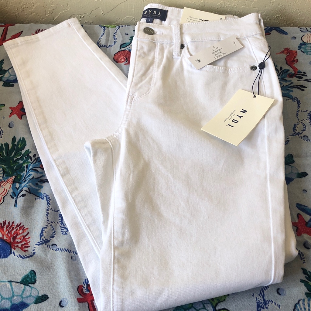 Nwt Nydj White Skinny Jeans W/Lift Tuck Technology